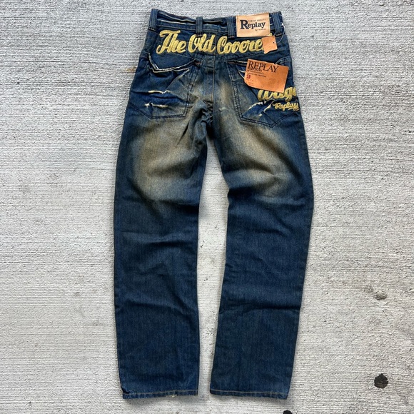 South Pole Jeans The Old Covered Vintage Relay Straight Denim Jeans 2932 Loose Jnco